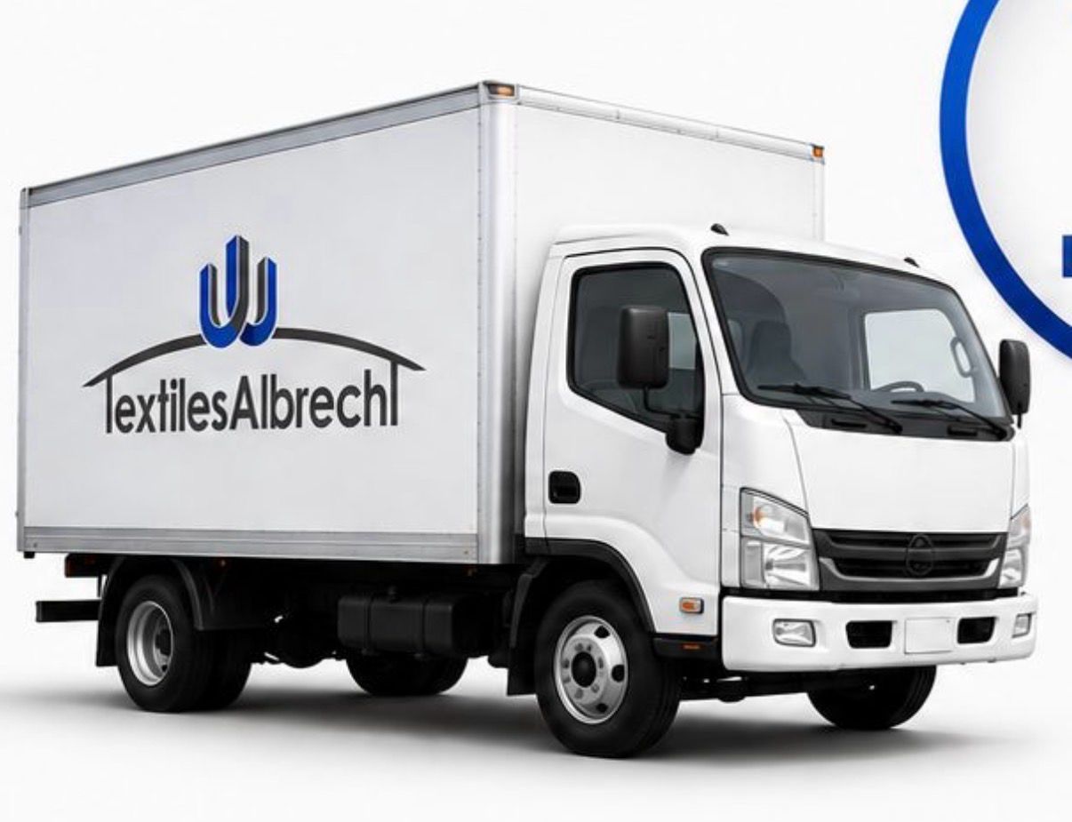 Camión de distribución de Textiles Albrecht